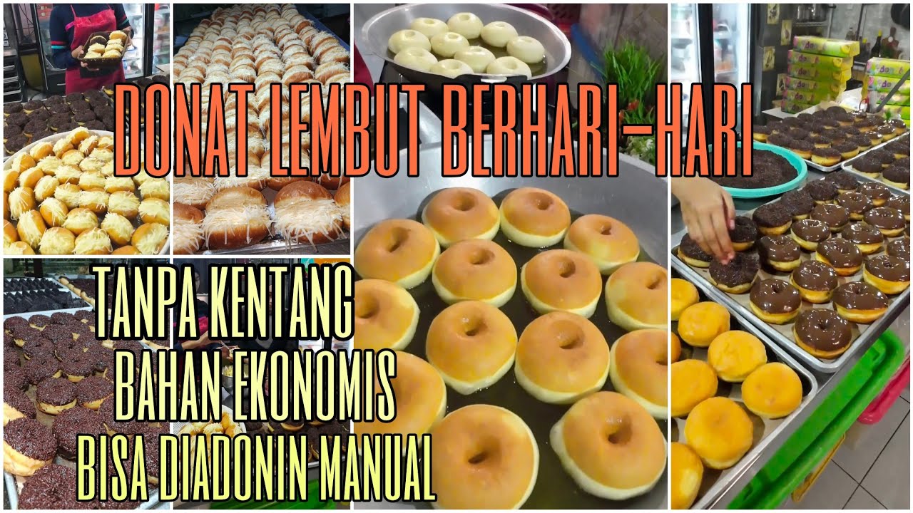 donat ini cocok untuk usaha 💯%mudah dibuat dan berhasil lembut berhari-hari,begini triknya
