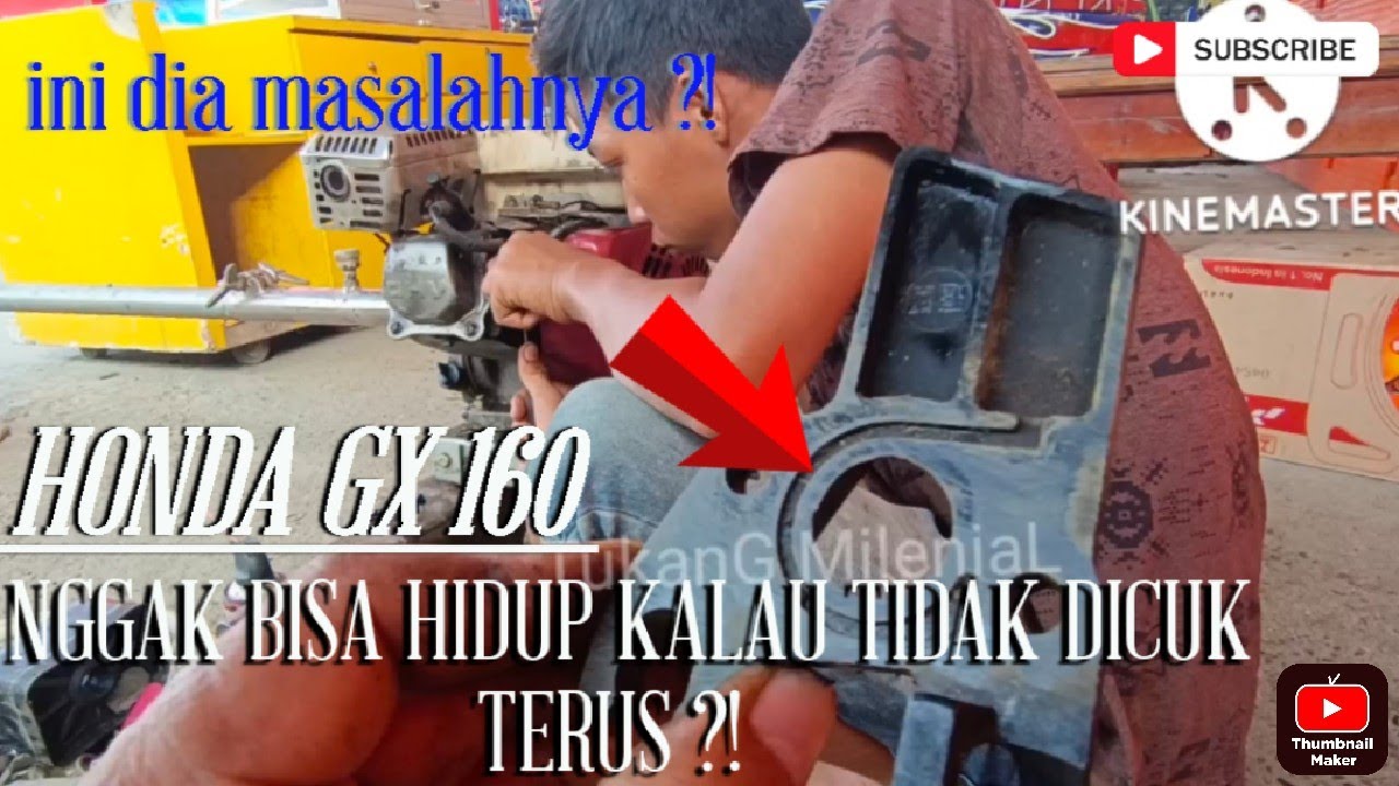 Honda GX 160 nggak bisa hidup kalo gak dicuk terus ?! ini dia masalahnya !!