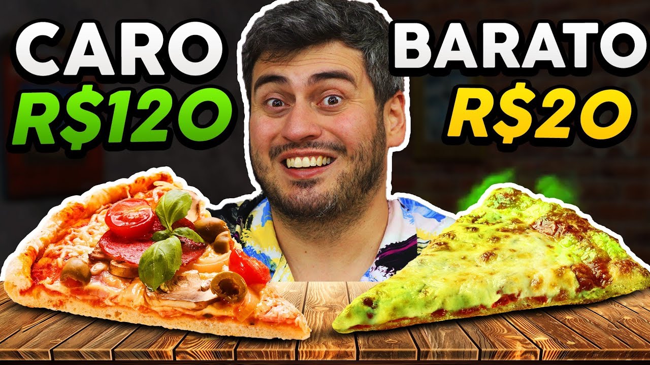 Pizza de RICO vs Pizza Barata (do mais caro ao mais barato)