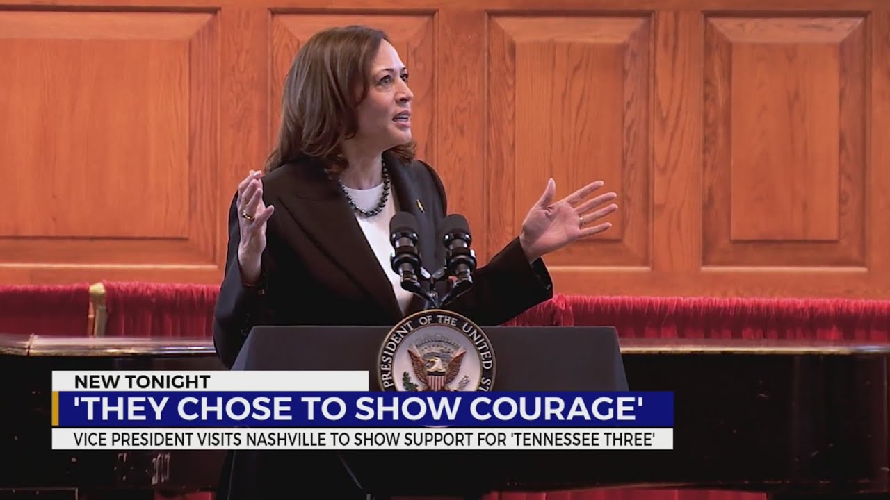 ‘Call for action’: Vice President Kamala Harris meets with Tennessee Three at Fisk University