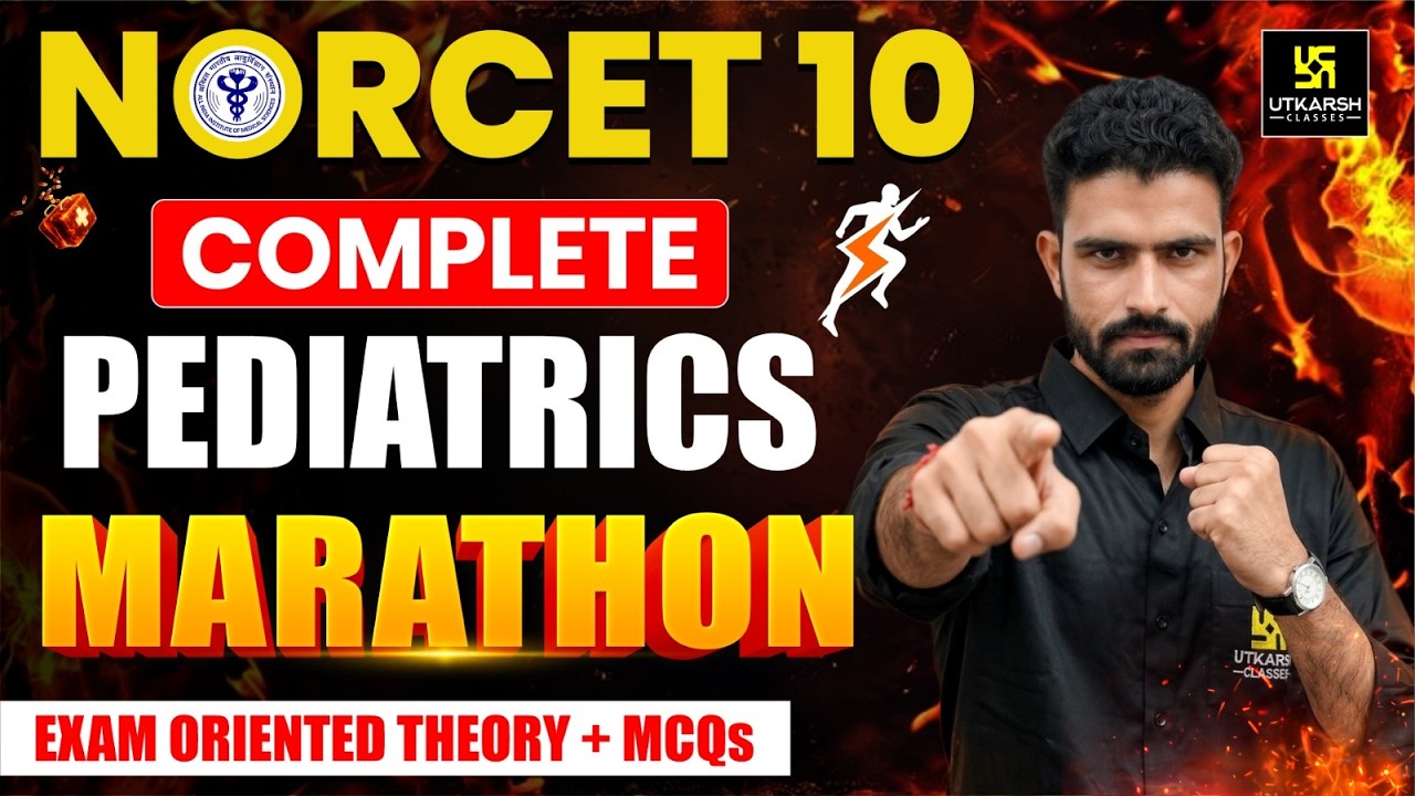 NORCET 10 One Shot Class | Pediatric NORCET 10 Preparation | Roshan Sir | Utkarsh Nursing Classes