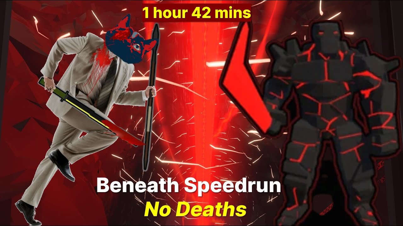 Paint the Town Red - No Deaths Beneath ANY% Speedrun [1:42:58] (New Save file, walkthrough)