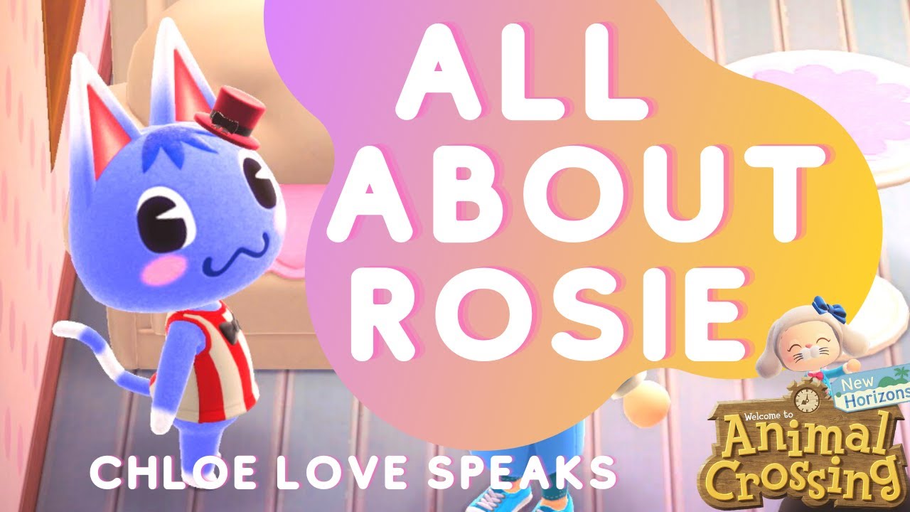 📌ALL ABOUT ROSIE 😺, cute, super chatty & fun cat villager ブーケ in Animal Crossing New Horizons !!!