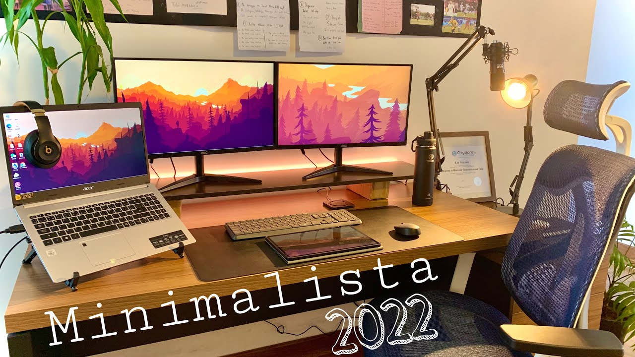 Meu Setup - Home Office | Minimalista + LED + Custo Beneficio