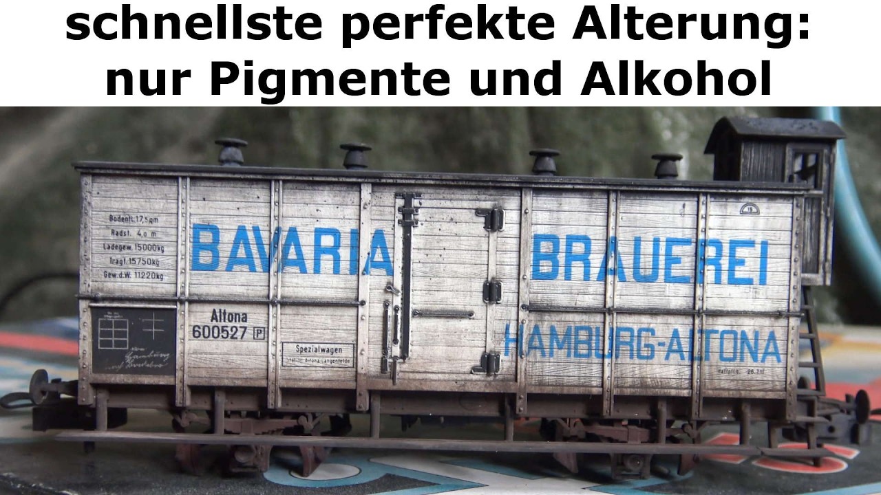 schnellste perfekte Alterung: nur Pigmente und Alkohol