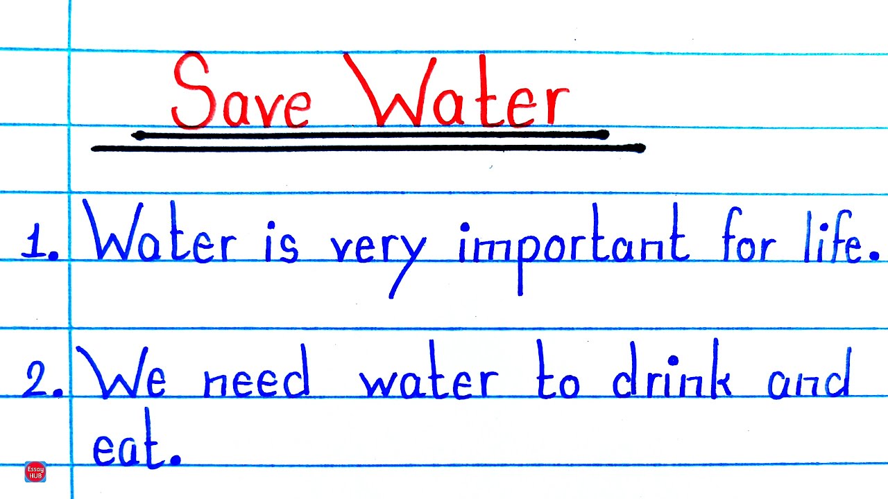 10 Lines on Save Water in English | Short & Easy Essay | Save Water Save Life