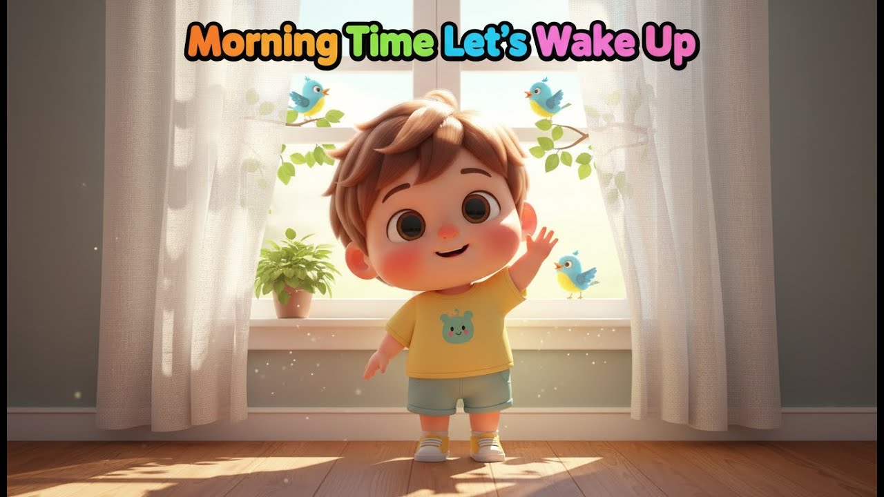 Morning Time Let’s Wake Up – Nursery Rhyme, Toddler Daily Routine, Active Play, and Happy Start