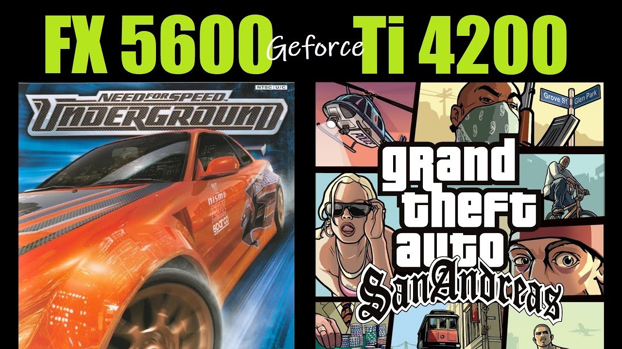 Nvidia Geforce FX 5600 vs Geforce 4 Ti 4200 8x I Test in 4 Games