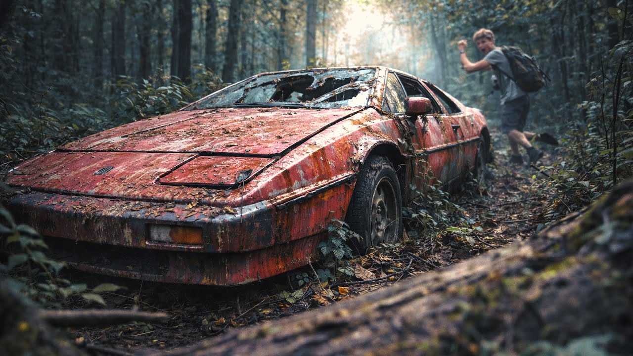 ASMR Car Restoration 🔧 Forgotten Lotus Esprit in a Jungle 🔧🚗🔧 Cleaning & Revival🔧Custom Ironman