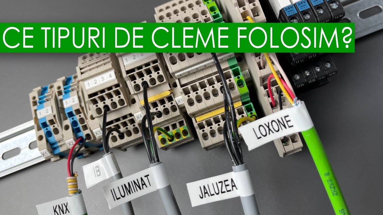 Ce tipuri de cleme folosim intr-un tablou de automatizare - SMART HOME SYSTEMS