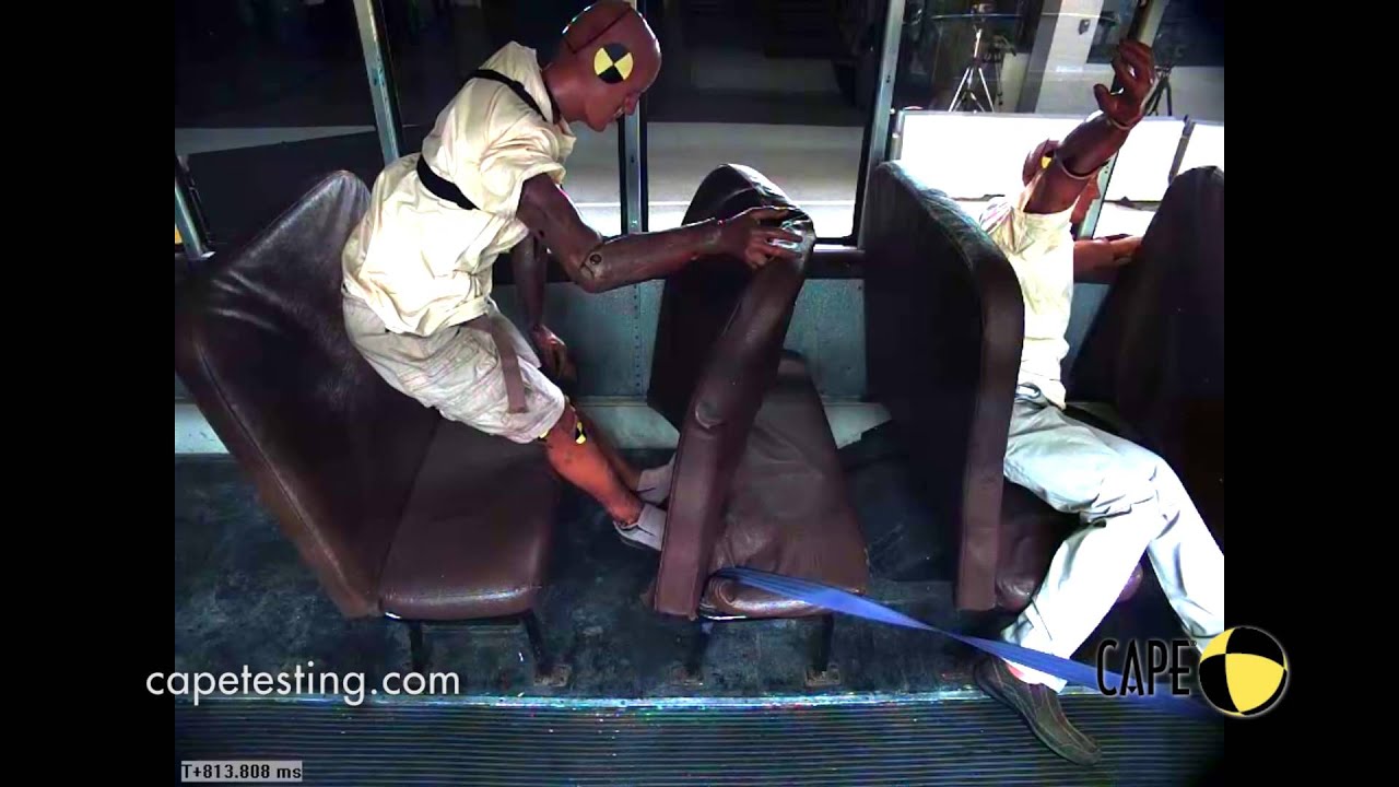 School Bus Crash Test - Interior Views