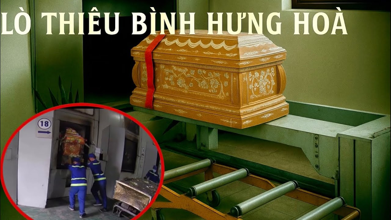 Rùng mình khi tận mắt chứng kiến quan tài được đưa vào lò thiêu