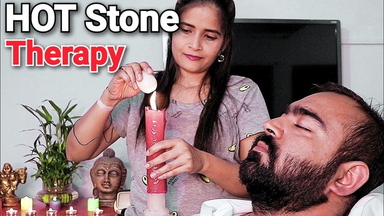 Hot Stone Head Massage Therapy by Cosmic lady barber - ASMR Barber