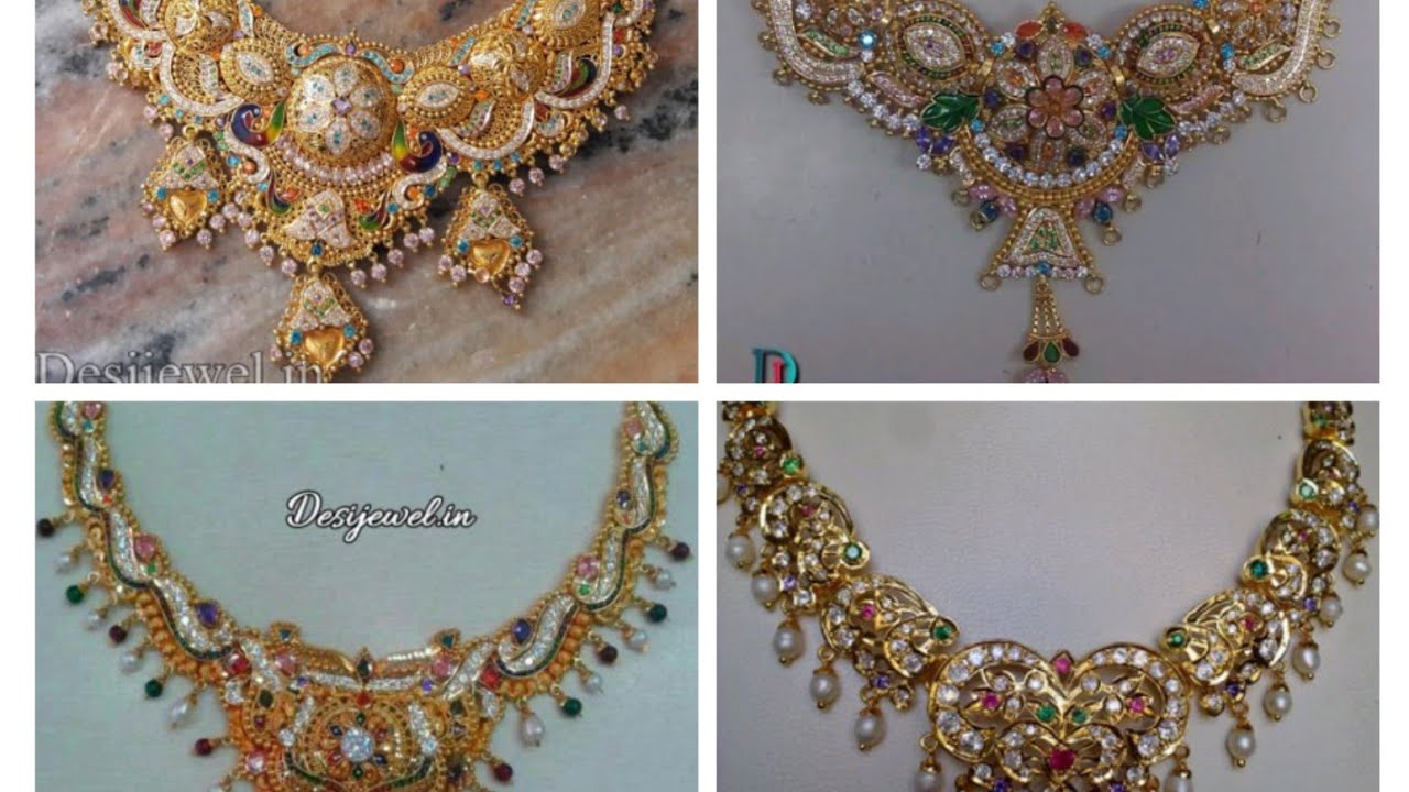 Rajasthani latest gold necklace design#2022 #rajasthani