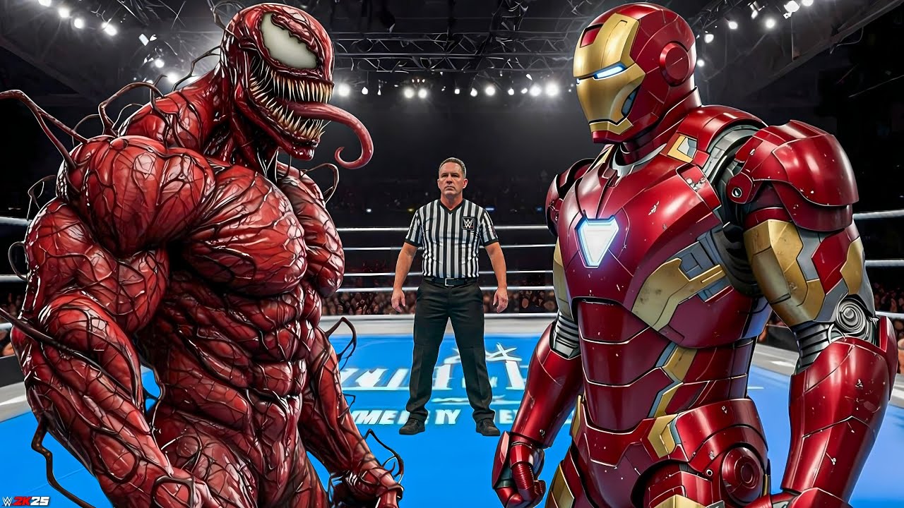 WWE 2K25 - CARNAGE VS IRONMAN | PS5 Gameplay 