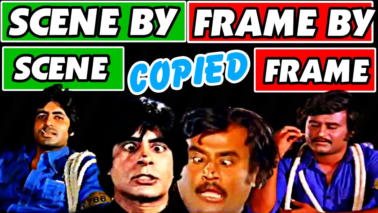 Rajnikanth 11 Remakes of Amitabh bachchan movies | copied Bollywood remake movies in south scenes