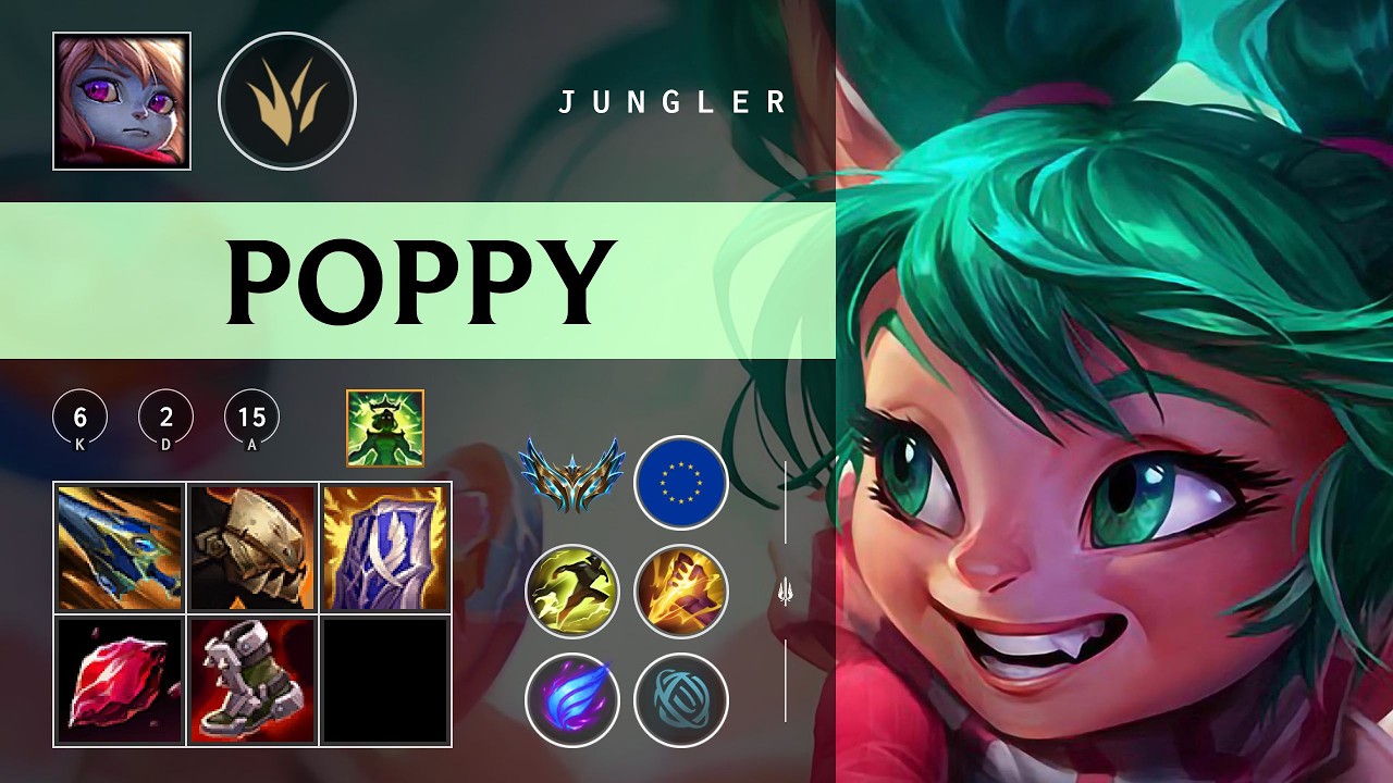 Poppy Jungle vs Rek'Sai - EUW Challenger Patch 26.04