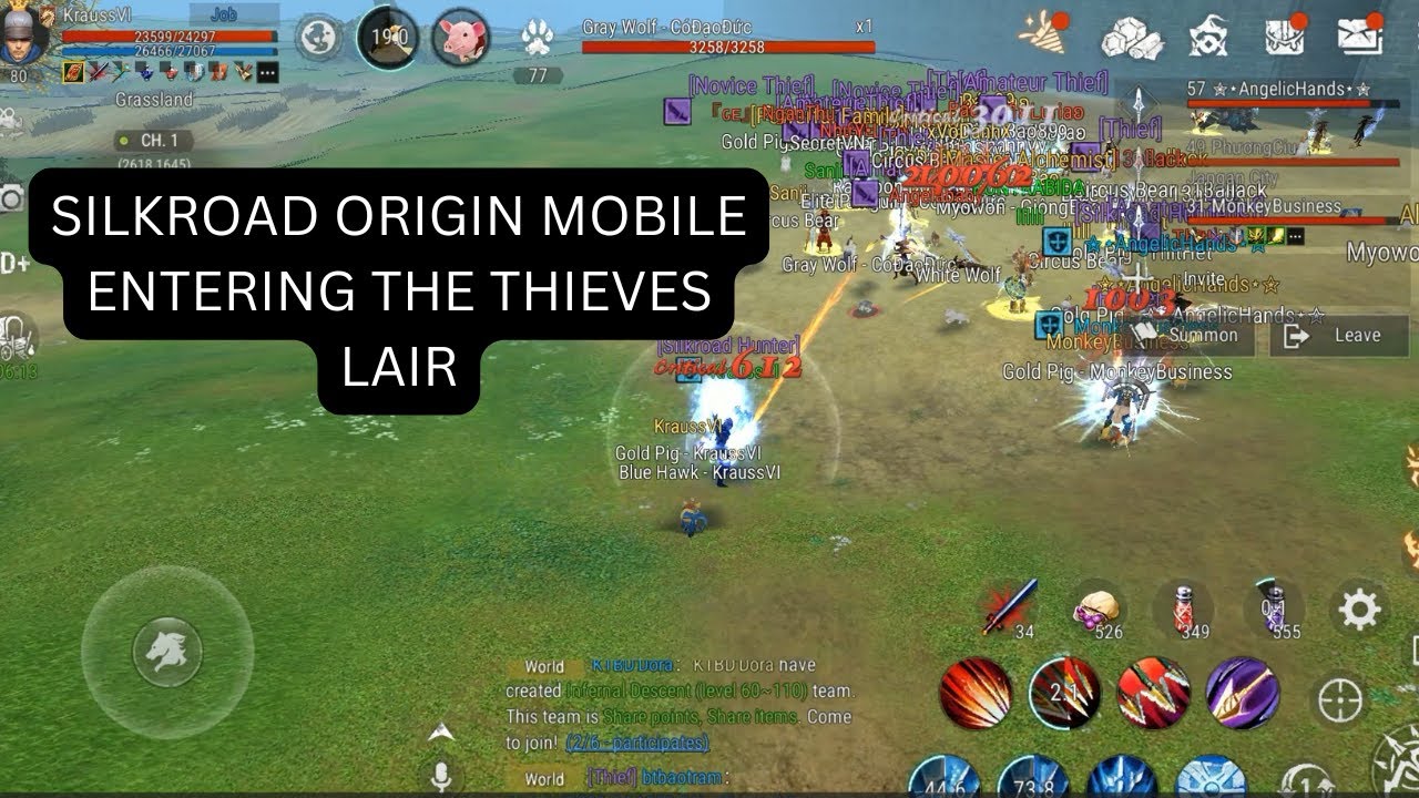 Silkroad Origin Mobile Few Hunter Intruding Thieves Lair