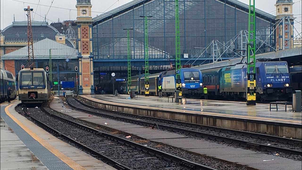 Vlaky Budapešť-Nyugati pu. Trains Budapest-Nyugati pu 