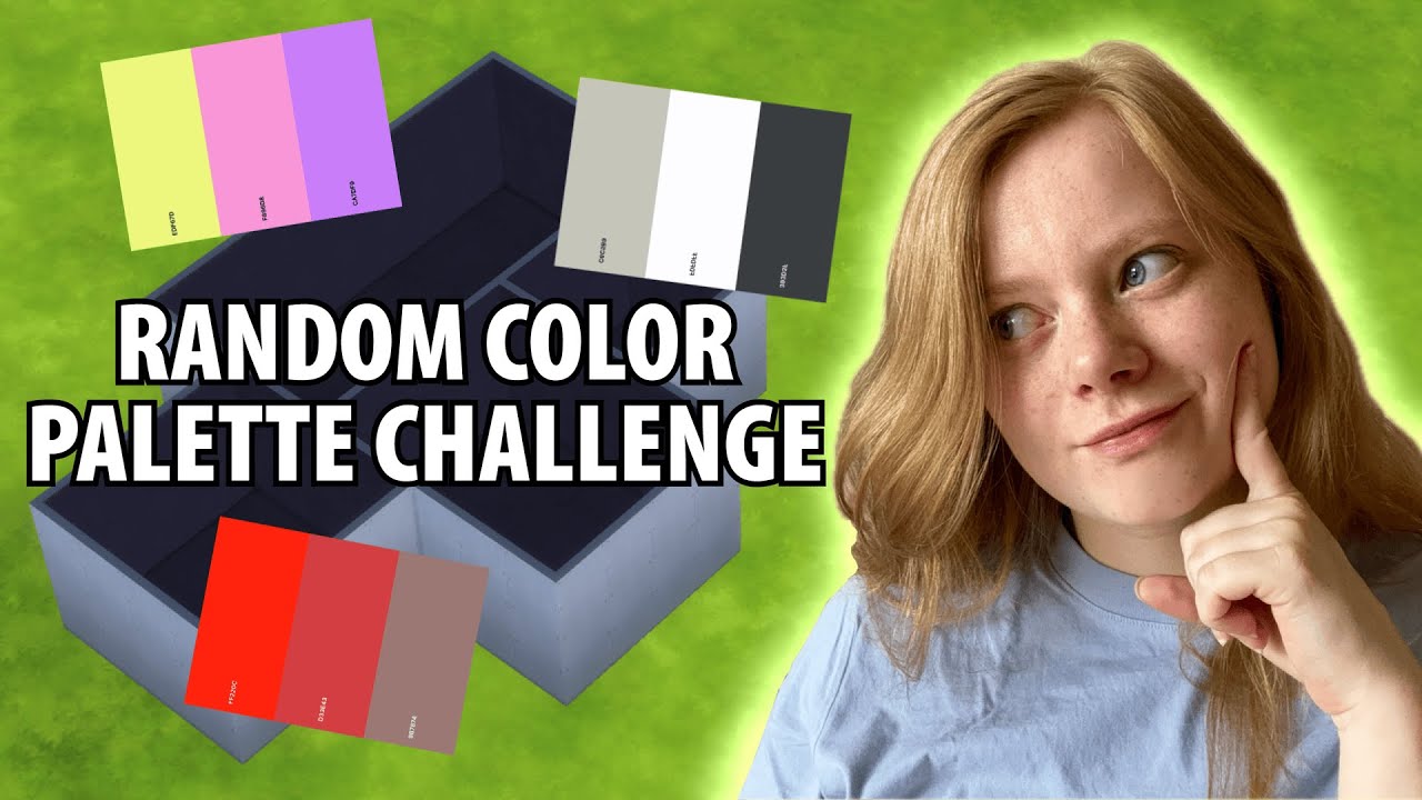 Every room is a RANDOM COLOR PALETTE! | The Sims 4 build challenge