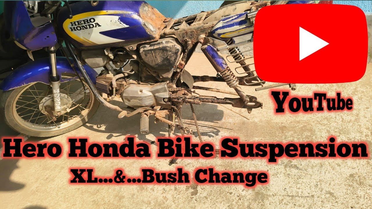 आज Hamne लगाए Hero Honda Me Suspension Excel💪!!! Hero Honda🏍️!!! Bike Sarvice🥰!
