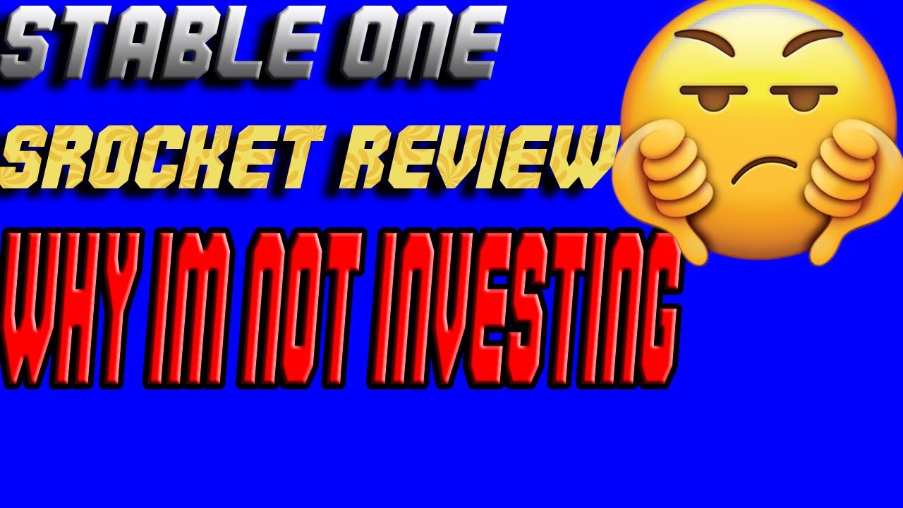 Stable One Srocket Review: Why I'm Not Investing 👎