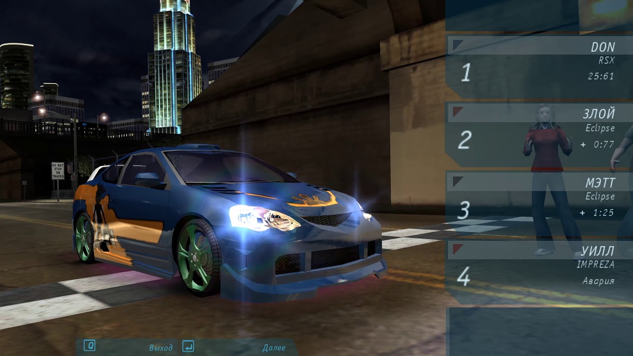 #4 Need for Speed: Underground (2003) - (4k) - Прохождение