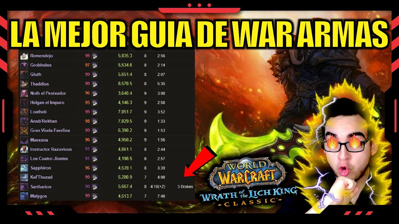 GUÍA COMPLETA GUERRERO ARMAS | DE SER EL PEOR DPS PASA A PARSEAR 99 | WOTLK CLASSIC