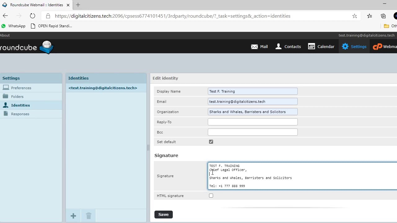 How To Set Up Signature On Roundcube Webmail