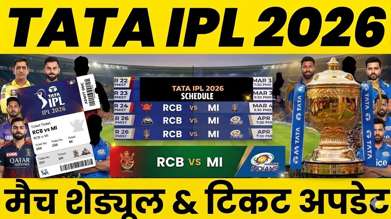 IPL 2026 Ticket Booking Date & Match Schedule | IPL Ticket Kaise Book Kare Mobile Se