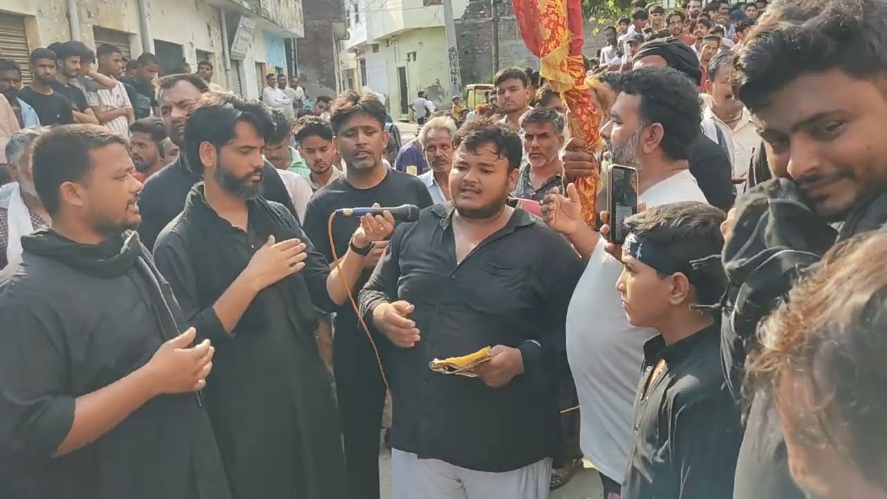 10Muharram Noha tanha Hai Karbala me  sherkot Azadari live 1446 hijjri 2024/25 by Talib Hussain