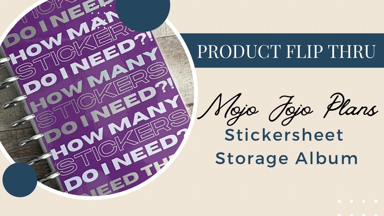 New Sticker Storage Solution! | Sticker Storage Album | MojoJojoPlans