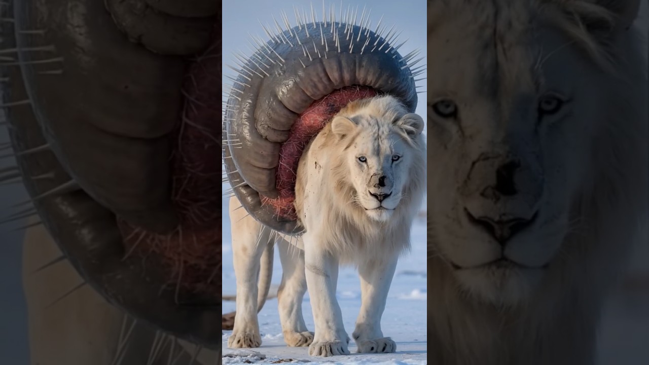 Against All Odds: How a Arctic Fox Saved a Mighty Lion #animalrescue #polarrescue #lion #fox