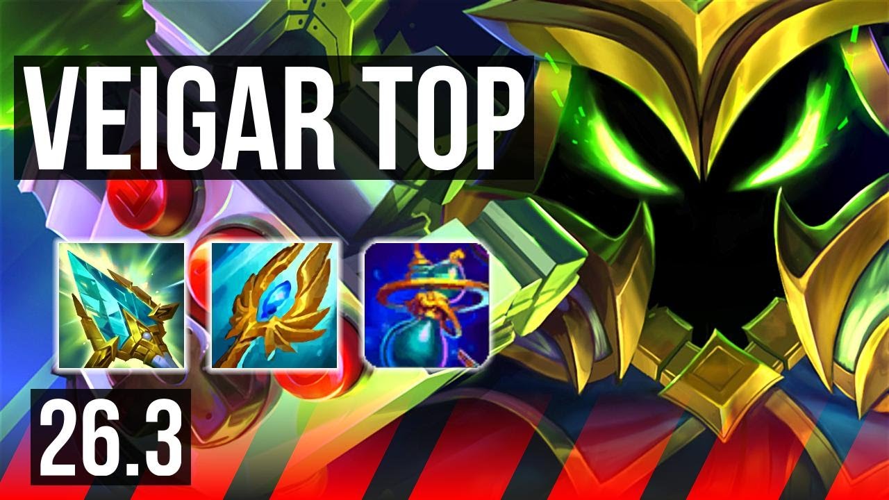 VEIGAR vs AATROX (TOP) | 7k gold comeback | KR Master | 26.3