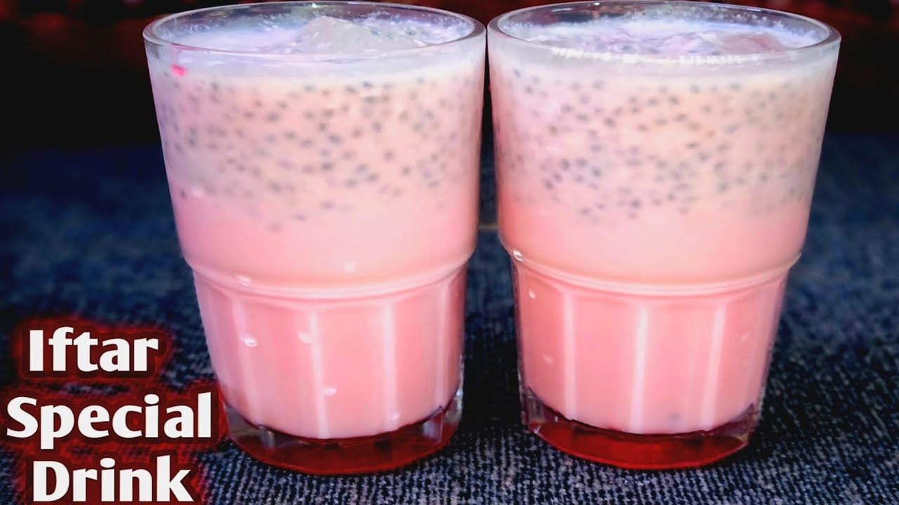 Rooh Afza Milk Sharbat | Doodh Ka Sharbat Recipe |  Rooh Afza | Ramadan Special Iftar Drink 😍