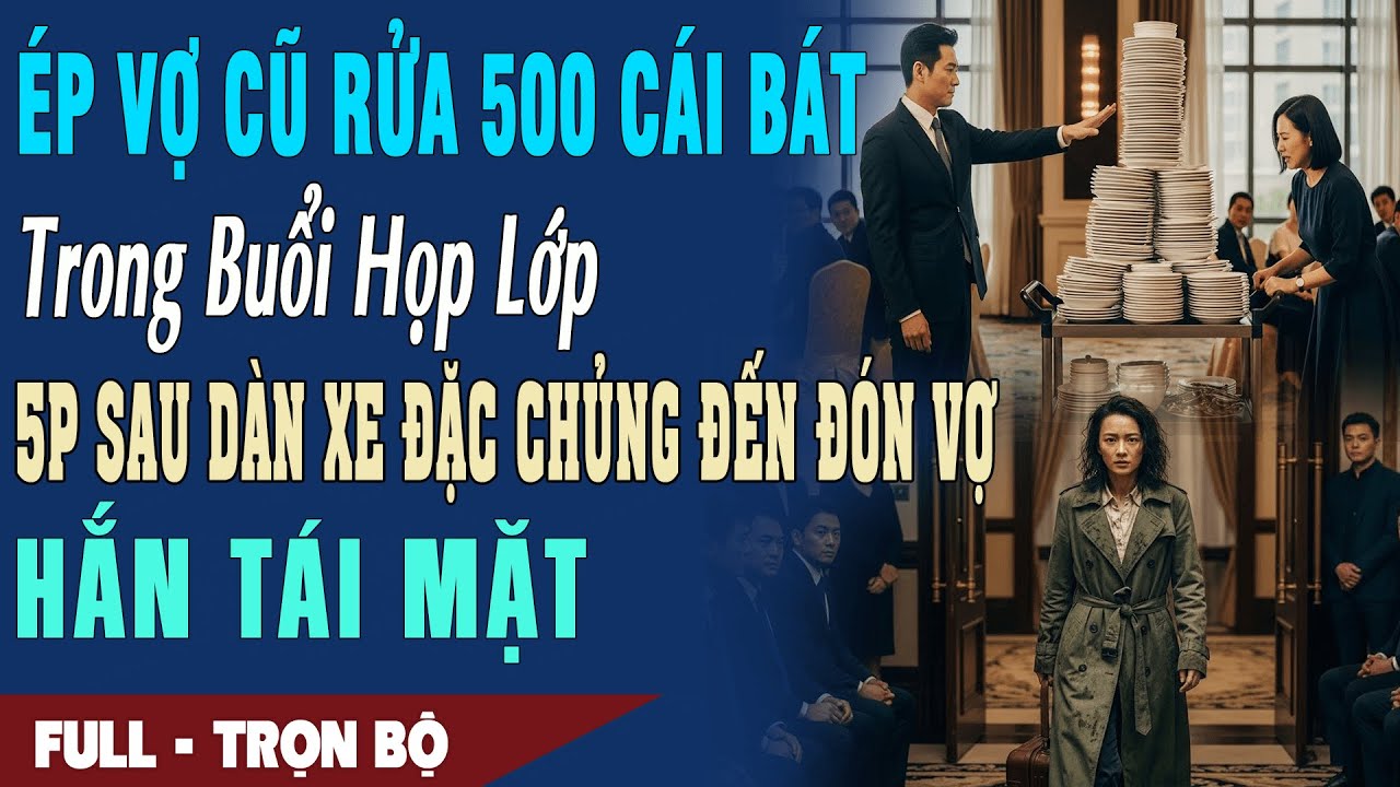 ❤️Truyện Ngôn Tình ÉP VỢ CŨ RỬA 500CÁI BÁT Ở BUỔI HỌP LỚP 5P Sau Dàn Xe Đặc Chủng Đón Vợ Hắn Tái Mặt