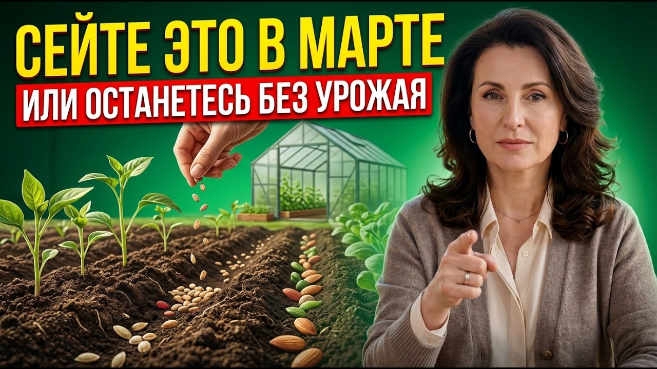 ЧТО ВЫ ДОЛЖНЫ ОБЯЗАТЕЛЬНО ПОСЕЯТЬ В МАРТЕ