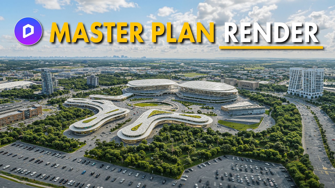 EASIEST Way to Create a Master Plan Rendering in D5