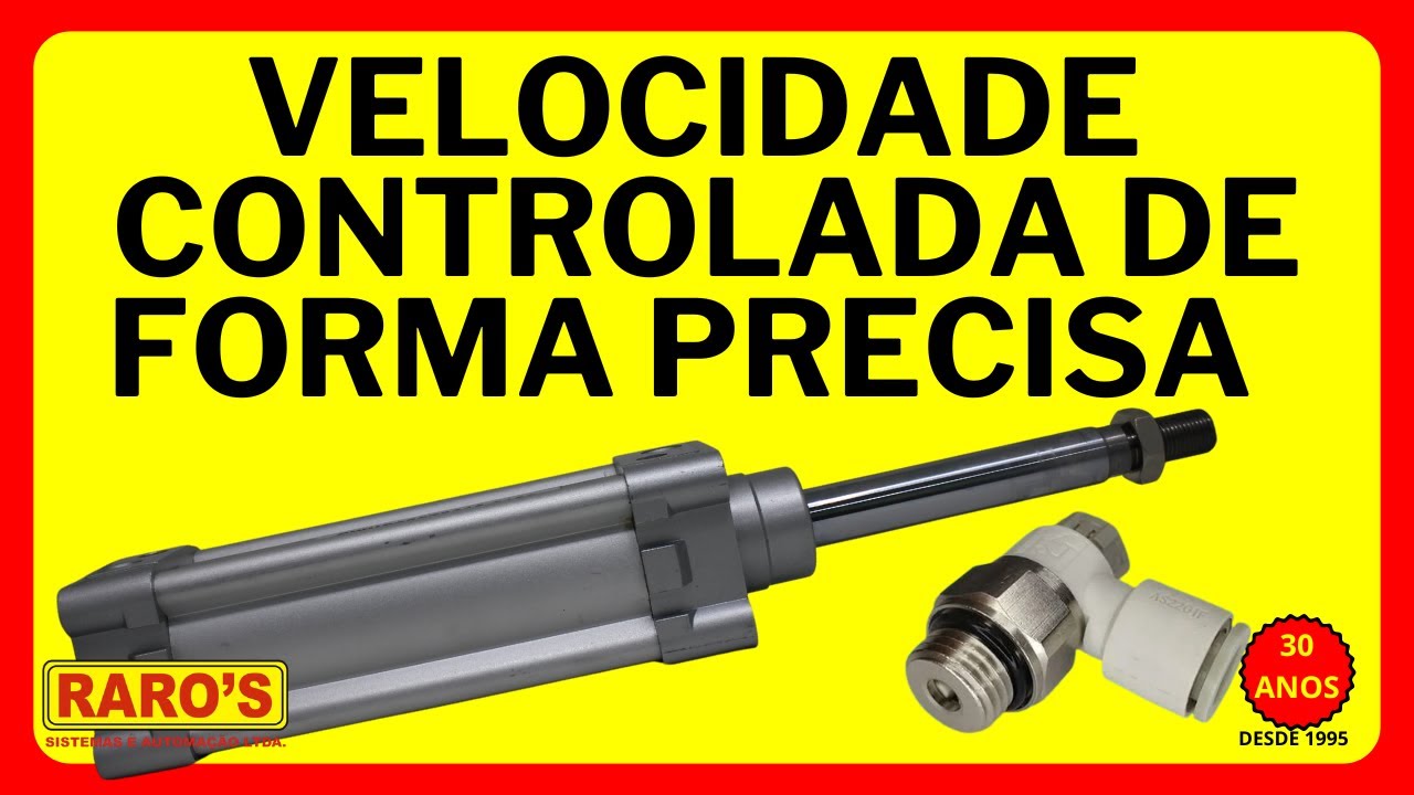 Ajuste Fino de Velocidade do cilindro pneumático #rarospneumatica