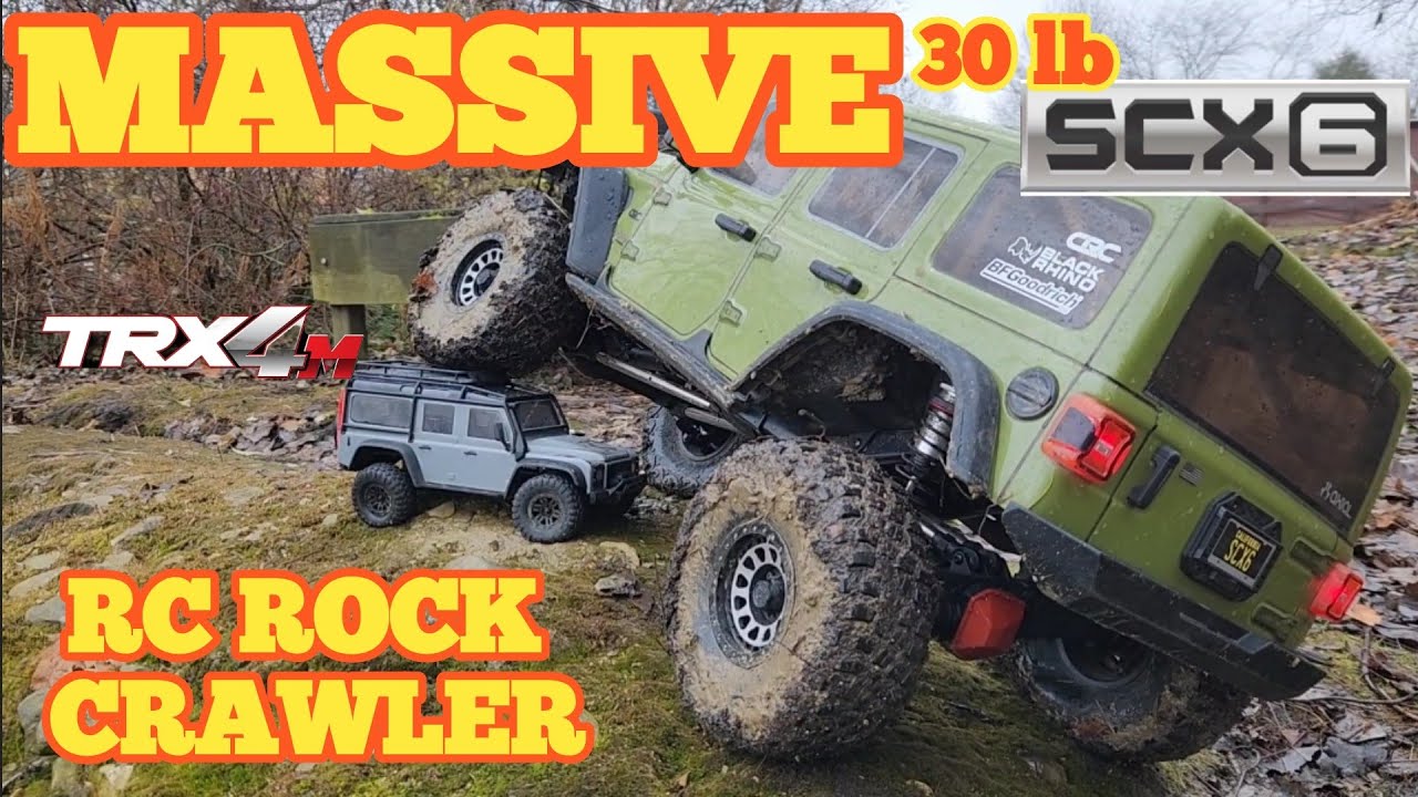 Axial Scx6 доминирует на лучшей в мире трассе для гусеничных гонок в условиях неровной грязи.