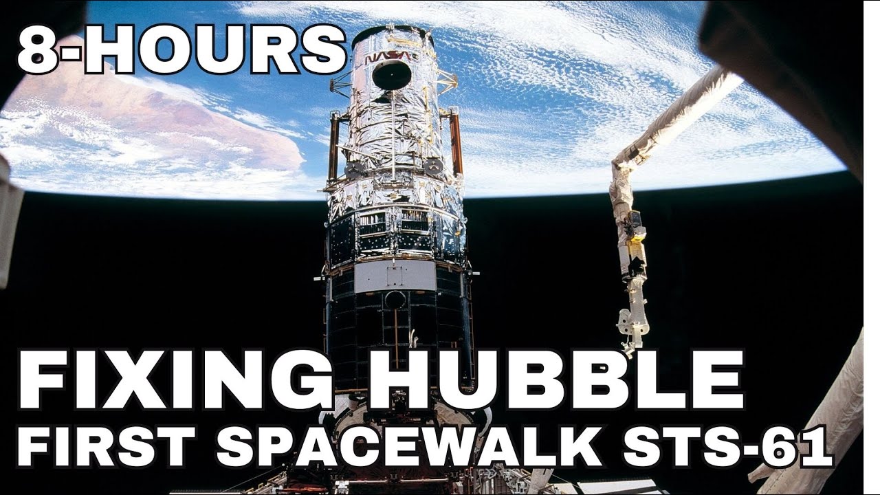 STS-61 Hubble Repair Mission | First Spacewalk | Full 8-Hours
