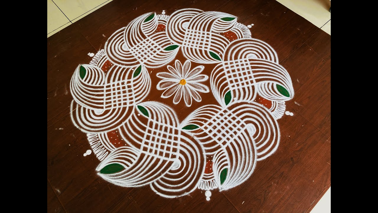 Margazhi 1special 5*3 padikolam | Simple muggulu designs| easy rangoli designs| Beginners kolam