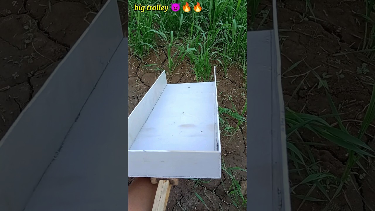🔥👿Tractor big trolley making using Pvc pipe 😱😱😱.  #trending #bigtrolly #shorts