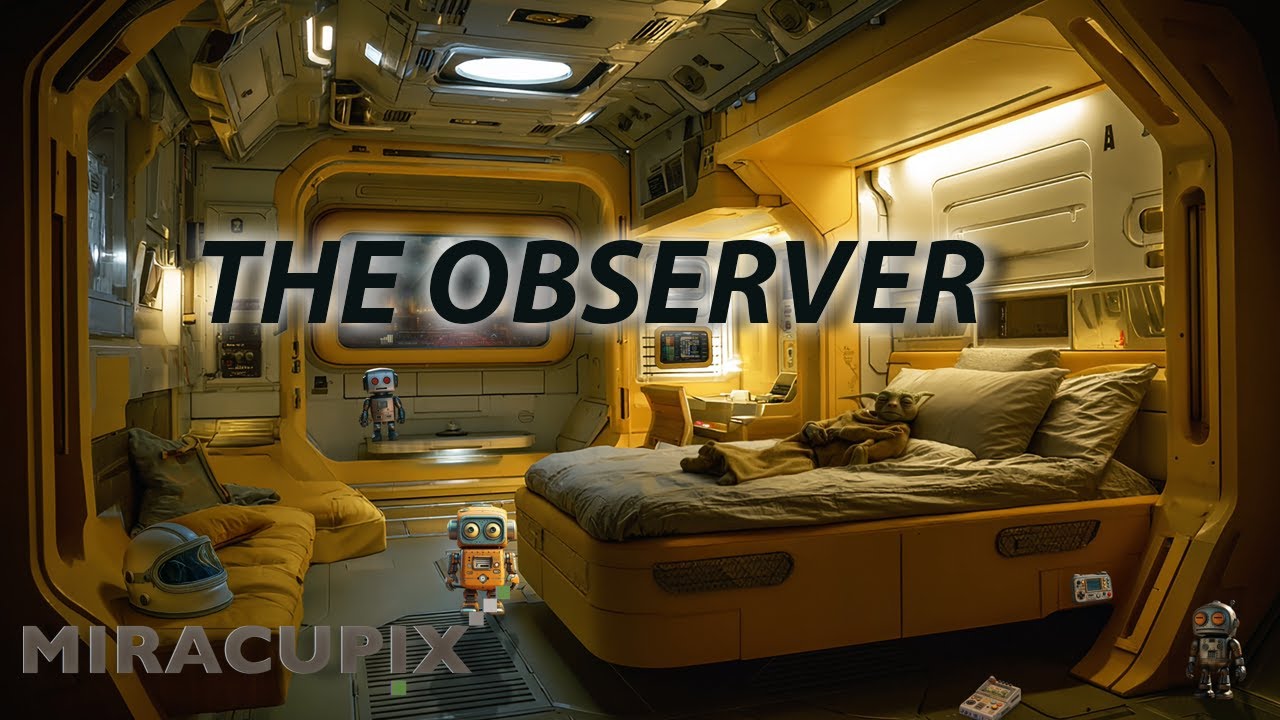 Deep Space Cabin | Sleeping Alien & Ancient Pyramid Watch | Low Hum Ambience