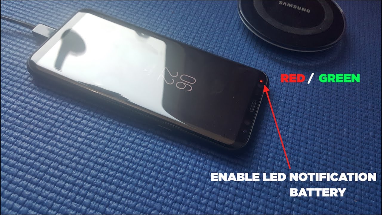 Включить светодиодное уведомление на Samsung Galaxy S8 и S8+