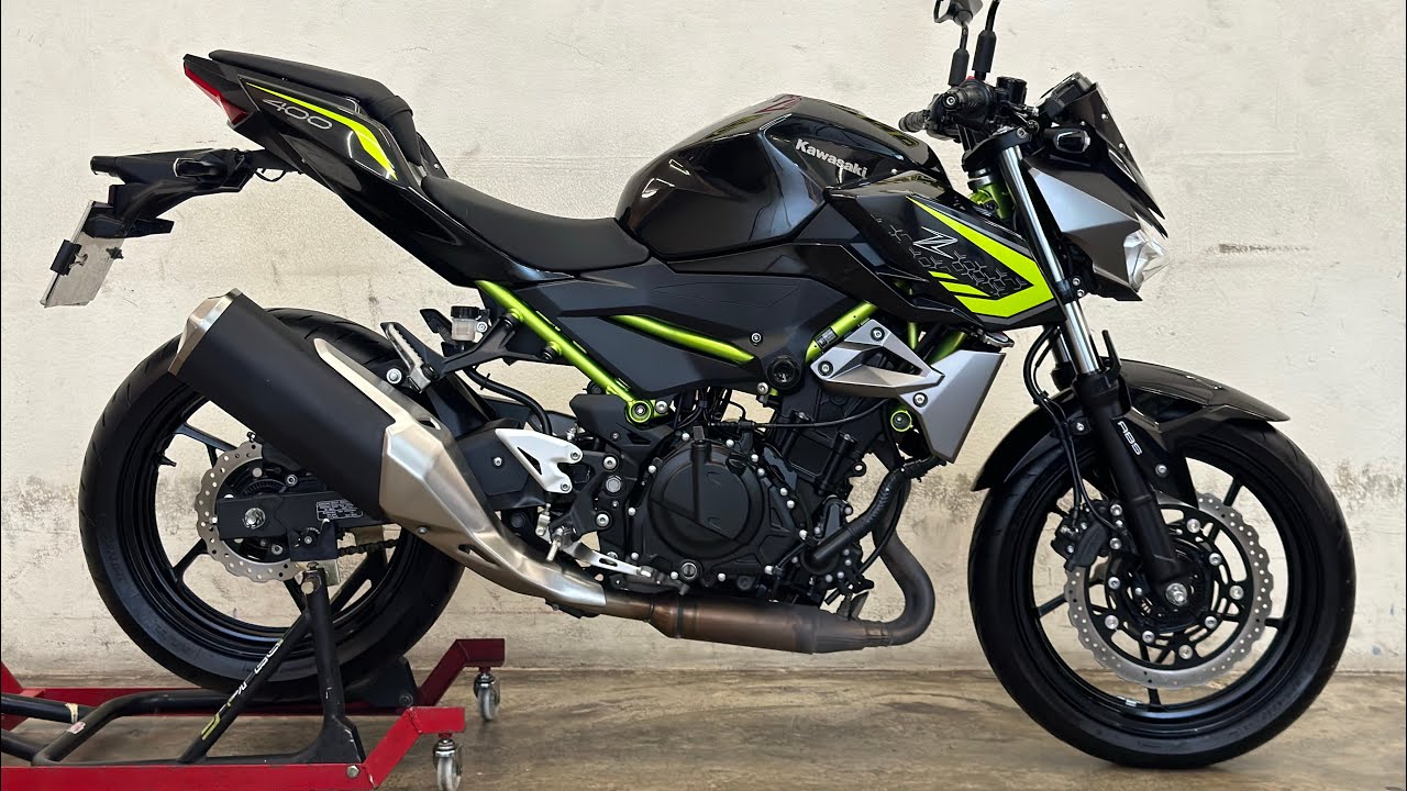 Kawasaki Z400 2019 Exhaust sound original