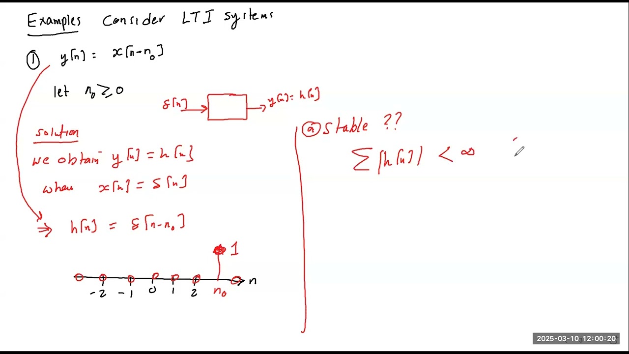 ENCS4310: LTI system properties (Stability and Causality)