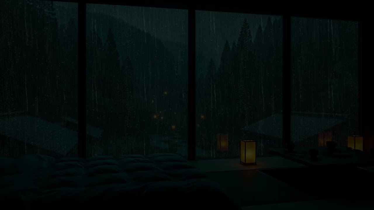 Gentle Spring Garden Rain Sounds 🌧 (No Ads) | Deep Tranquil Night for Restful Sleep & Stress Relief
