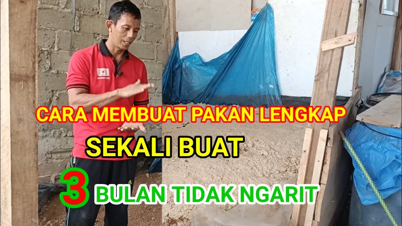 CARA MEMBUAT PAKAN KOMPLIT BIAR TIDAK NGARIT TIAP HARI