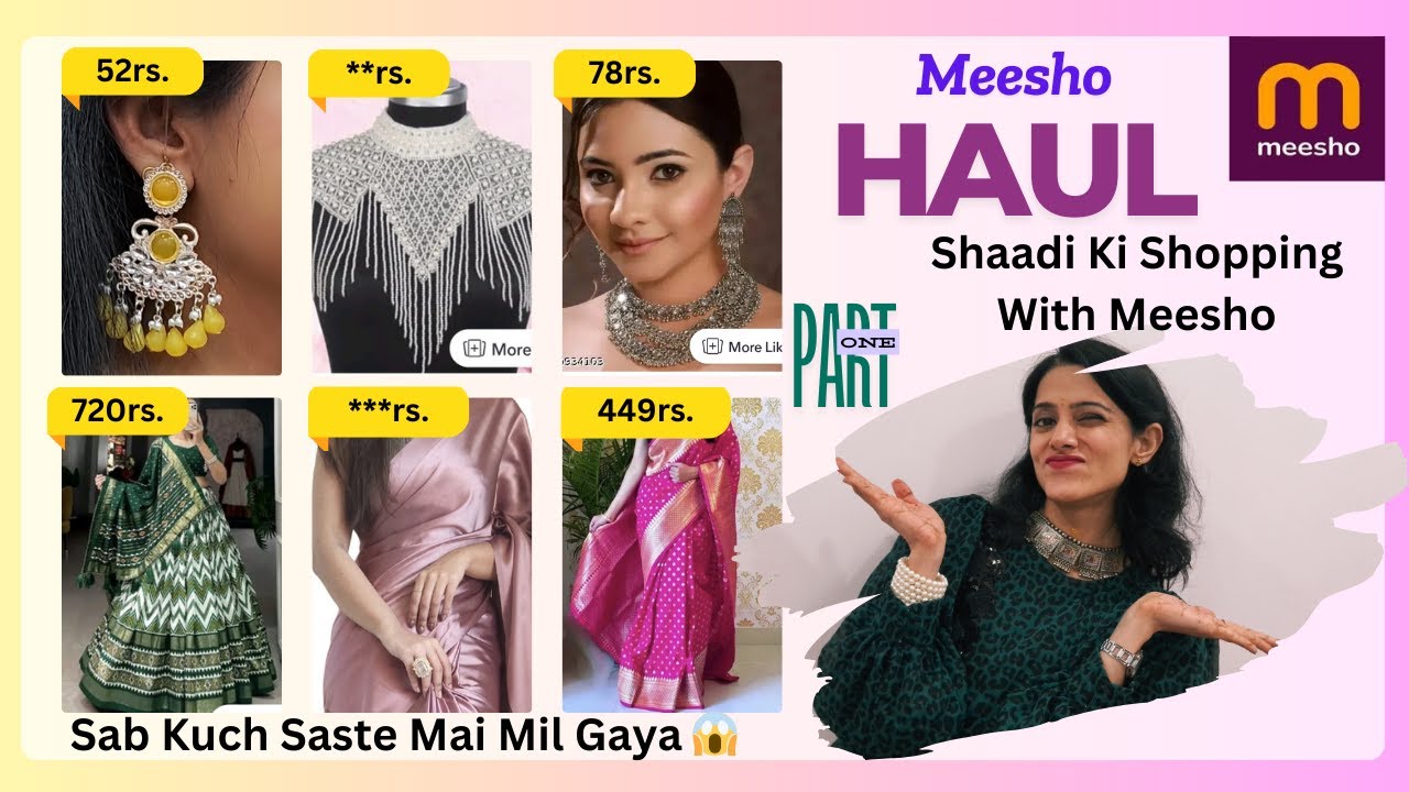 Maine Ki Shaadi ki shopping Meesho se 😱 Meesho Haul Sab saste mai mil gaya #meesho #meeshohaul